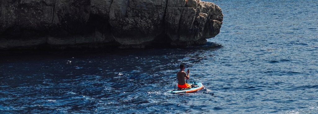 man on a paddleboard